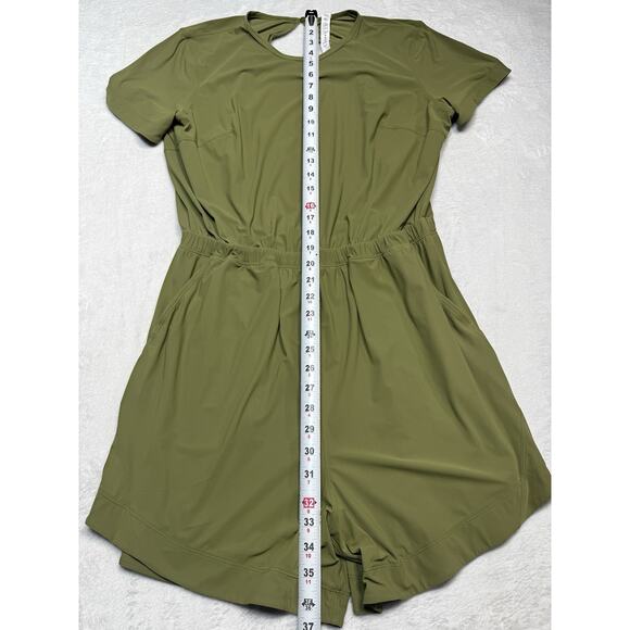 Lululemon Olive Green Romper Size 12 Align-Inspired One-Piece Minimalist Utility - Picture 6 of 8